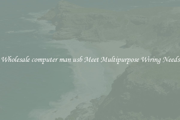 Wholesale computer man usb Meet Multipurpose Wiring Needs