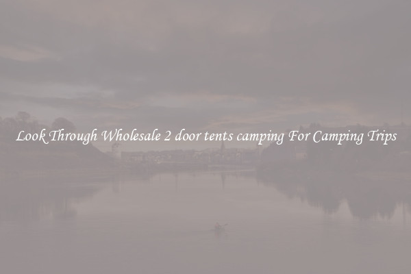 Look Through Wholesale 2 door tents camping For Camping Trips