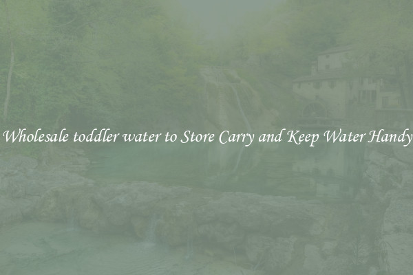Wholesale toddler water to Store Carry and Keep Water Handy