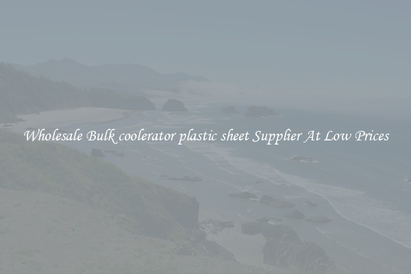 Wholesale Bulk coolerator plastic sheet Supplier At Low Prices