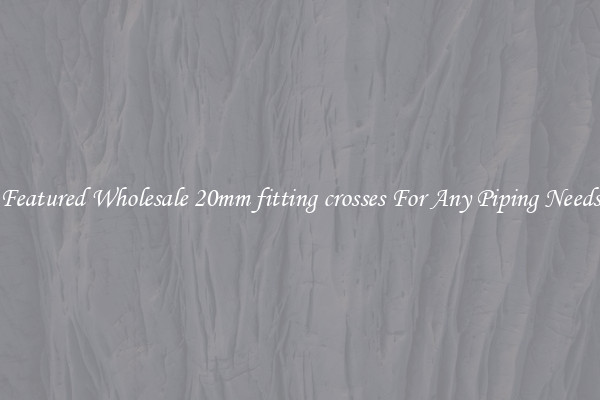 Featured Wholesale 20mm fitting crosses For Any Piping Needs